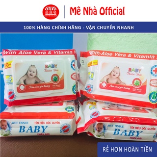Bịch khăn Giấy Ướt Baby Thiên Phúc Vitamin E Cho Bé (100 tờ/gói)