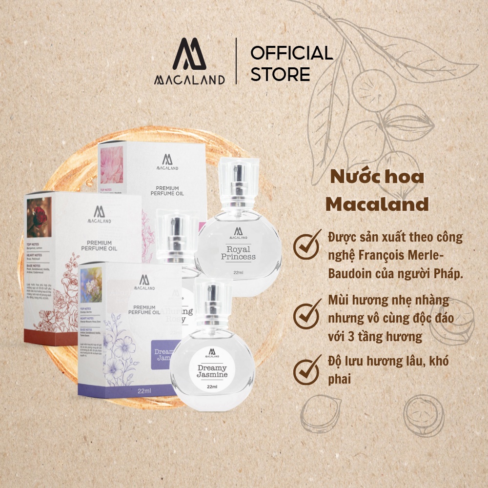 Nước hoa nữ hương thơm quyến rũ 22ml MACALAND - YOOSOO MALL