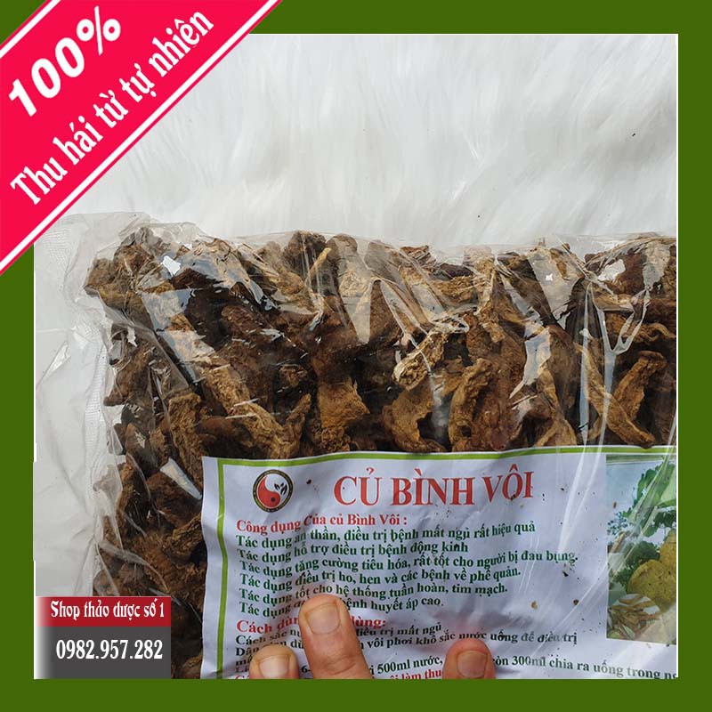 Củ bình vôi vị thuốc quý an thần điều trị bệnh mất ngủ- 1kg  CTY Thảo Dược Số 1