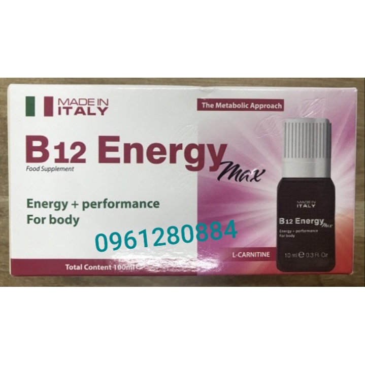 B12 Energy bổ sung đạm và acid amin