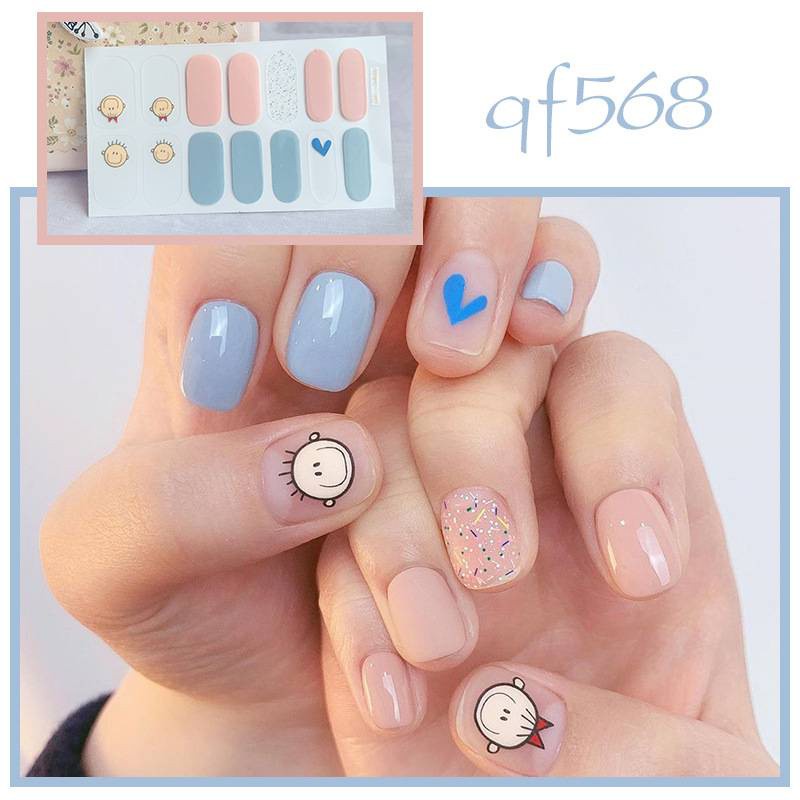 [Hàng mới về] Miếng Dán Trang Trí Móng Họa Tiết Hoạt Hình 3d Chống Thấm Nước