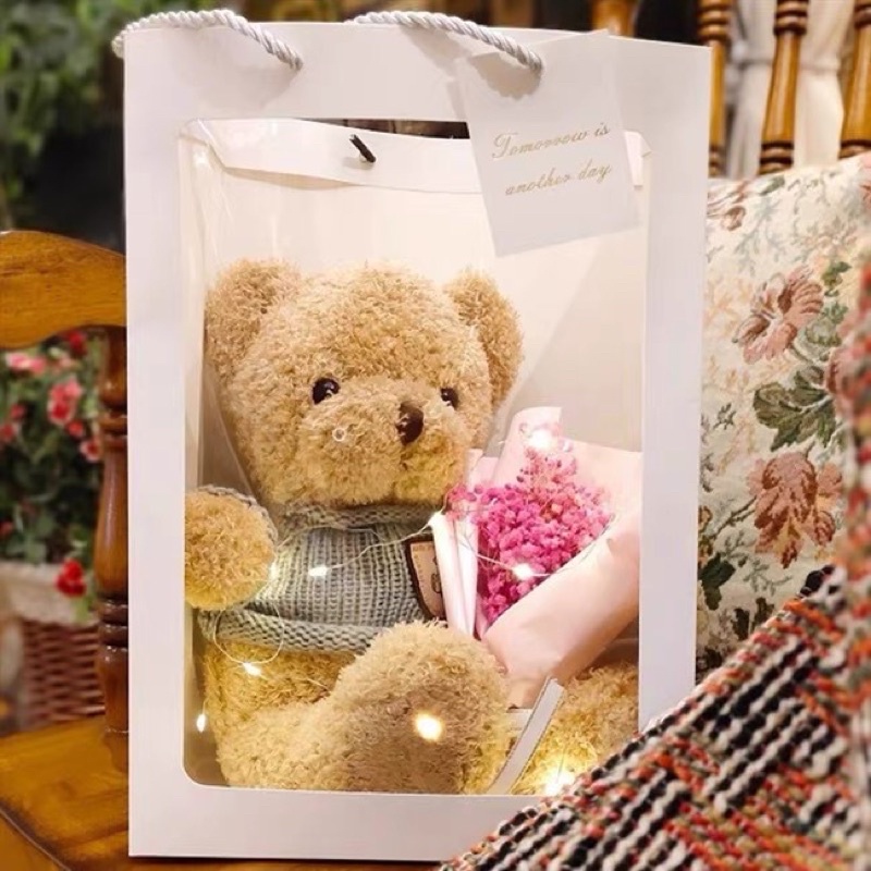 Set túi Quà Tặng - Gấu Bông Teddy 40cm lông xù cao cấp | Gấu Bông Mosa ...