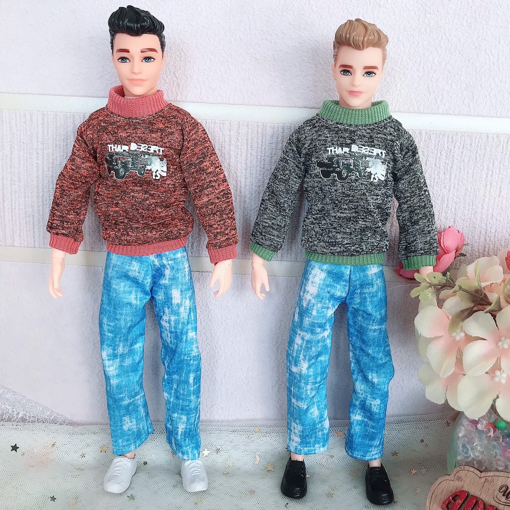 Quần Aó Thu Đông cho búp bê ken nam 30cm