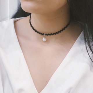 Vòng cổ choker sợi bảng lớn