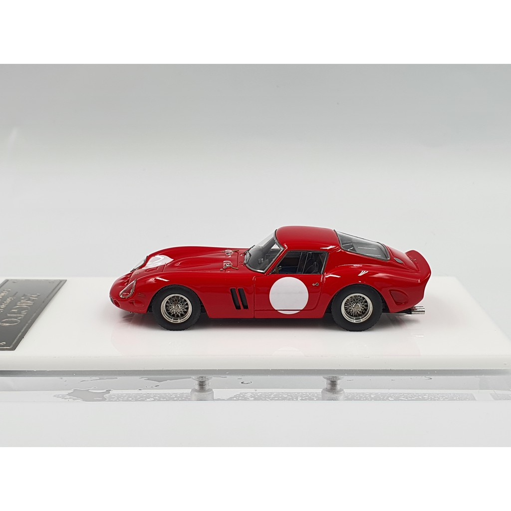 Xe Mô Hình Ferrari 250GTO 1962 Rosso Corsa With Number Circle Limited Tỉ lệ 1:64 Hãng sản xuất My64 ( Đỏ Chấm Tròn )