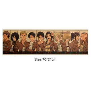 Poster Phim Anime Attack On Titan 70*21cm Chất Lượng Cao