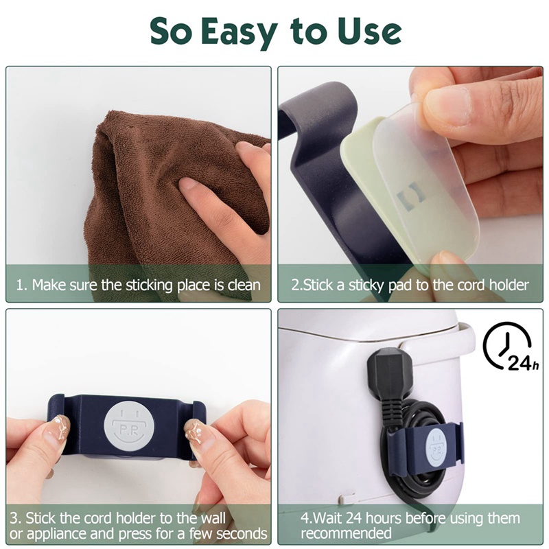 Set 8 Dụng Cụ Quấn Dây Cáp Tiện Lợi Giá Đỡ