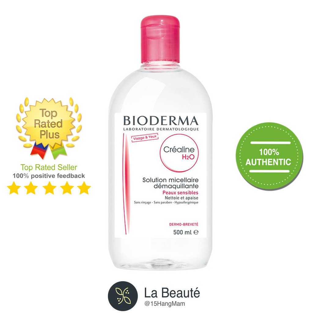 Nước Tẩy Trang Bioderma H20 Hồng, Xanh Lá, Xanh Dương [100ml ~ 500ml]Hồng 500ml | WebRaoVat - webraovat.net.vn