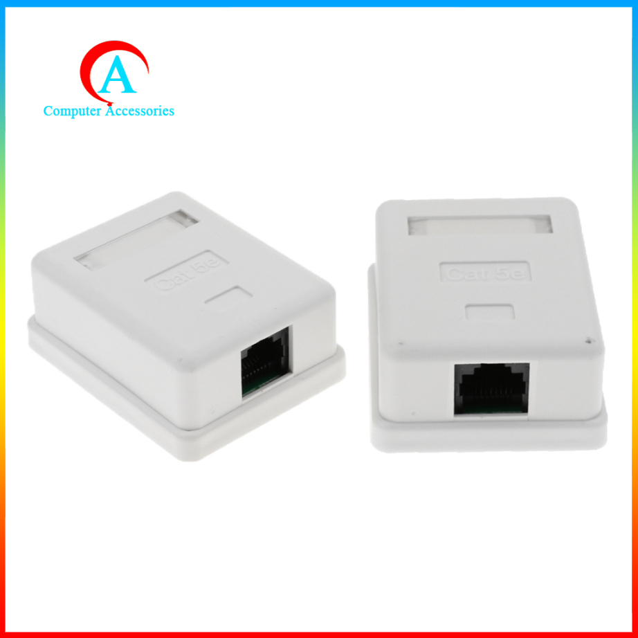 2 Dây Cáp Mạng Rj45 Cat5E 1 Cổng Gắn Tường | BigBuy360 - bigbuy360.vn