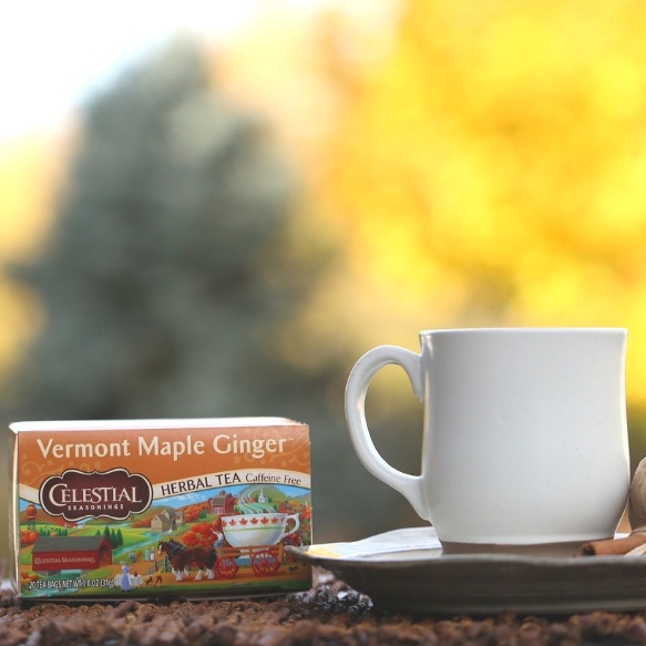 Trà thảo mộc và trà đen các vị quế, vanilla, Chai Celestial Seasonings (hàng Mỹ)