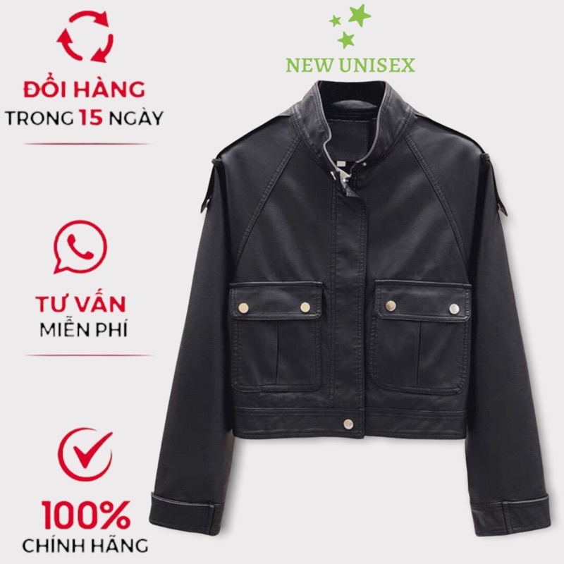 Áo Khoác Kaki Nữ Kiểu Dáng Vest Dây Kéo Ôm Dáng Sang Trọng Thanh Lịch U [NewUnisex]