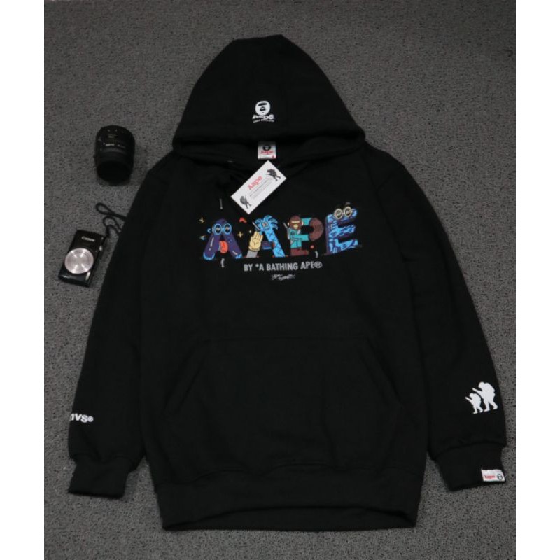 Áo Hoodie Bape X Aape Crunch Chất Lượng Cao