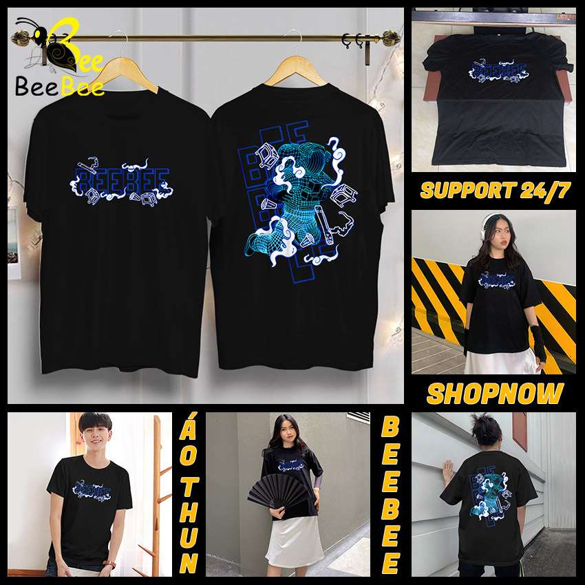 Áo thun in hình BEEBEE BEEBEE phi hành gia-BBPHG001(đen)