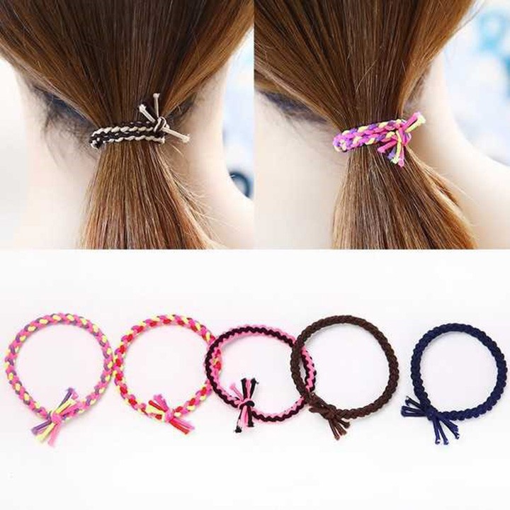 Dây chun buộc tóc - Vòng tay bện đôi phong cách Bohemian thời trang cá tính youngcityshop 30.000