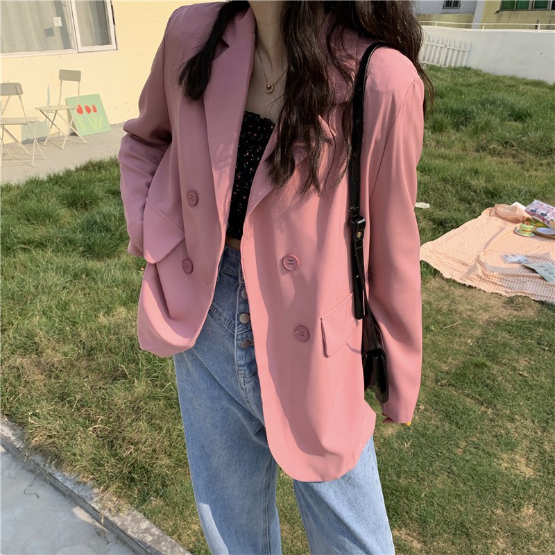 Áo Blazer Hàn Quốc dáng suông trẻ trung | BigBuy360 - bigbuy360.vn