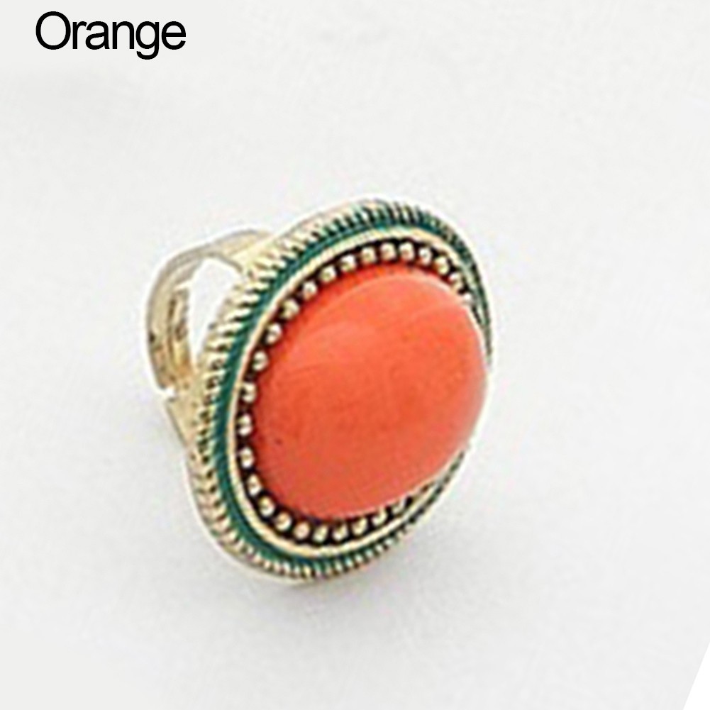 Nhẫn kiểu cổ điển thời trang hình oval cho nữ