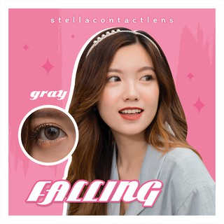 Kính áp tròng - falling brown - gray