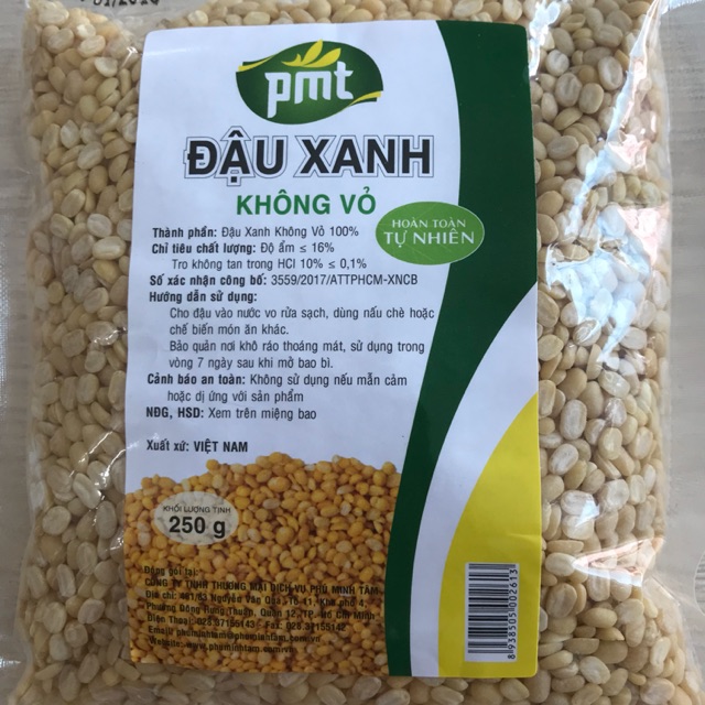 Đậu xanh không vỏ PMT 250g