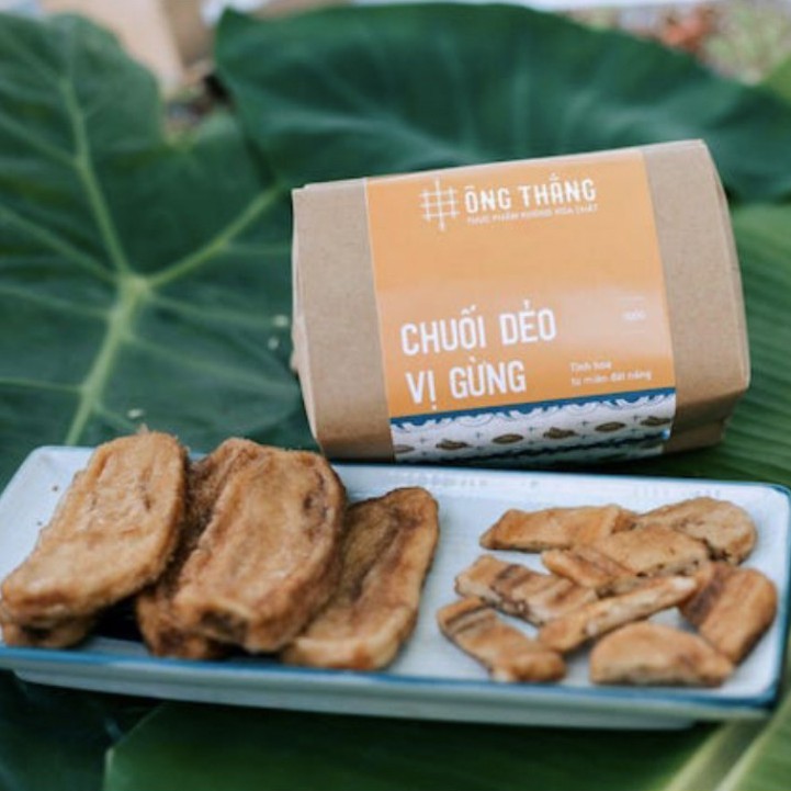 Chuối dẻo vị gừng (Ông Thắng) - 500g