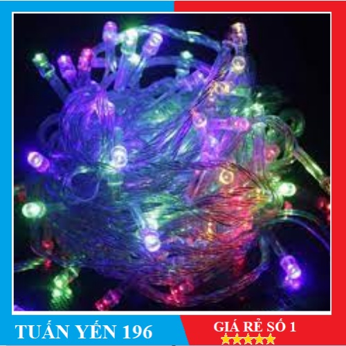 ⚡️ Combo 10⚡️ dây led chớp 5m nhiều màu trang trí nhà cửa, tiệt tùng, noel, quán caffe