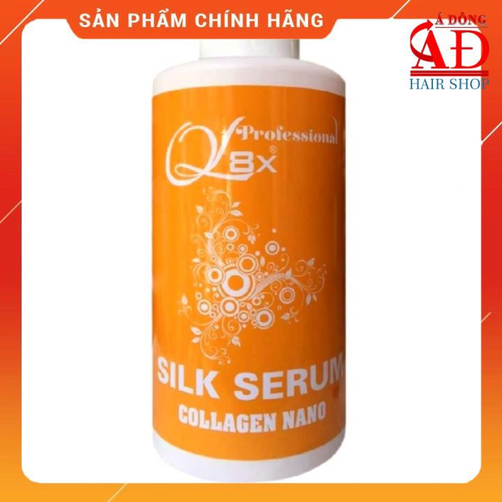 [Chính hãng] [Siêu rẻ] Phủ lụa cam collagen Nano silk QL8X pha hóa chất uốn duỗi nhuộm siêu bóng mượt cho salon 1000ml