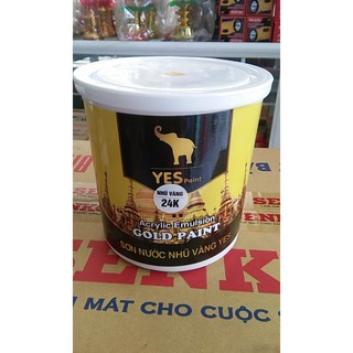 Sơn nhũ vàng gốc nước 24K cao cấp lon 1kg
