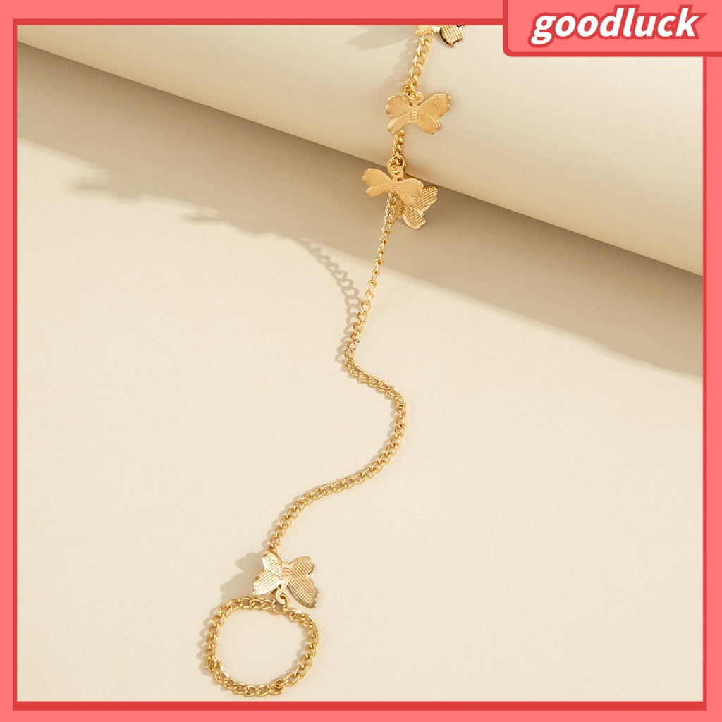 Vòng Tay Kết Hợp Nhẫn Bằng Thép Không Gỉ Hình Thú Retro Cho Nữ