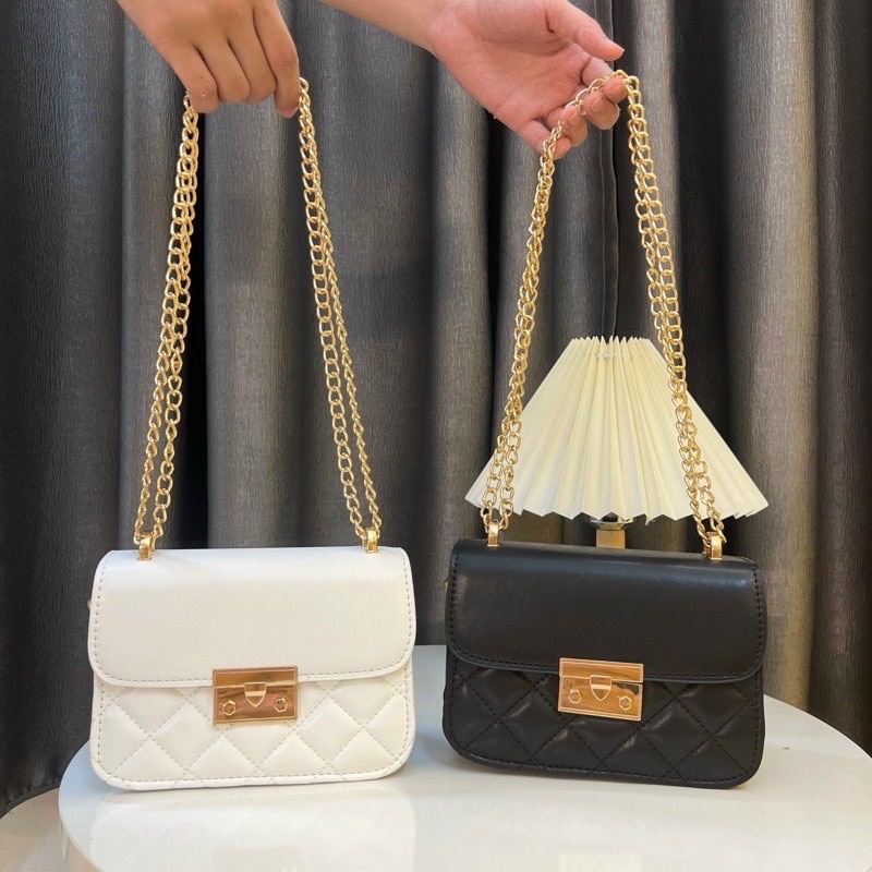 Túi Xách Nữ Đeo Chéo Khoá Miu, Túi Nữ Đeo Vai Trần Trám