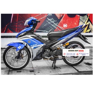 Tem trùm exciter 135 xanh xám, độ team decal xe ex dán đời 2011-2014