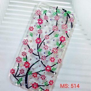 Ốp Lưng Handmade Đính Đá Thủ Công Hoa Xinh Ms: 514