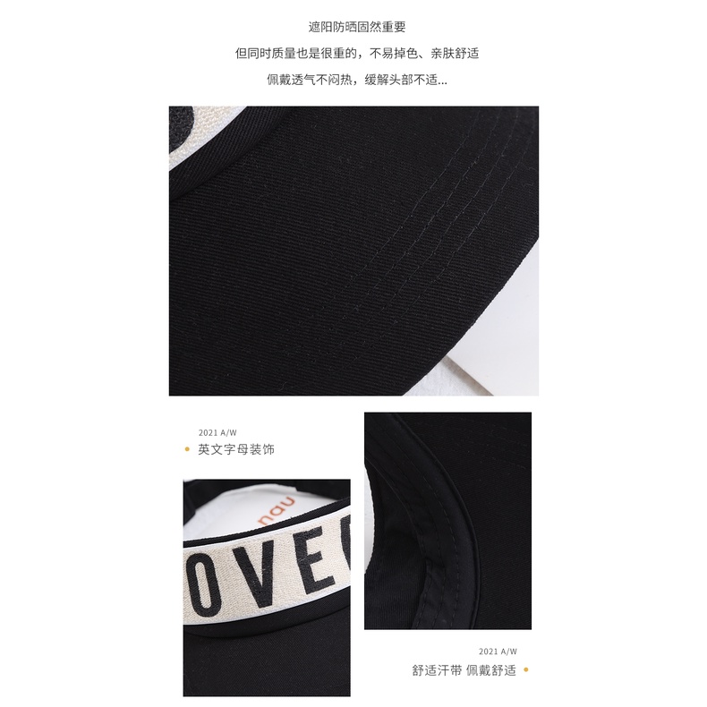 Nón Lưỡi Trai Hở Chóp Chống Nắng Phong Cách Hàn Quốc