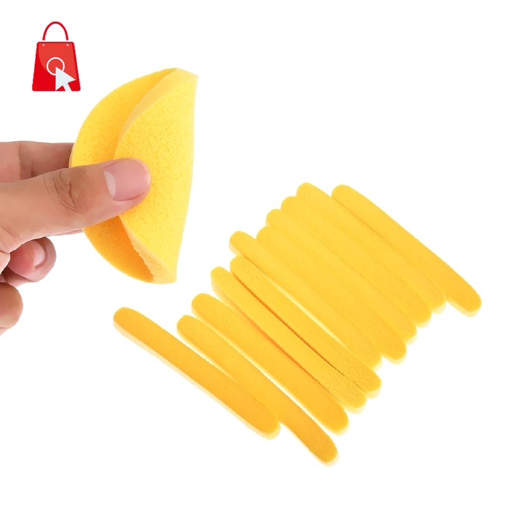 [Hàng mới về] Set 12 miếng mút trang điểm rửa mặt chuyên dụng tiện lợi