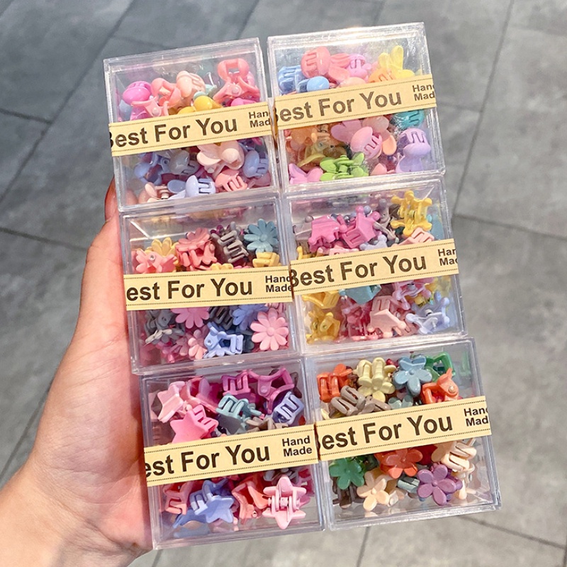 Kẹp Tóc Màu Sắc Kẹo Ngọt Hình Bông Hoa Xinh Xắn Phong Cách Hàn Quốc