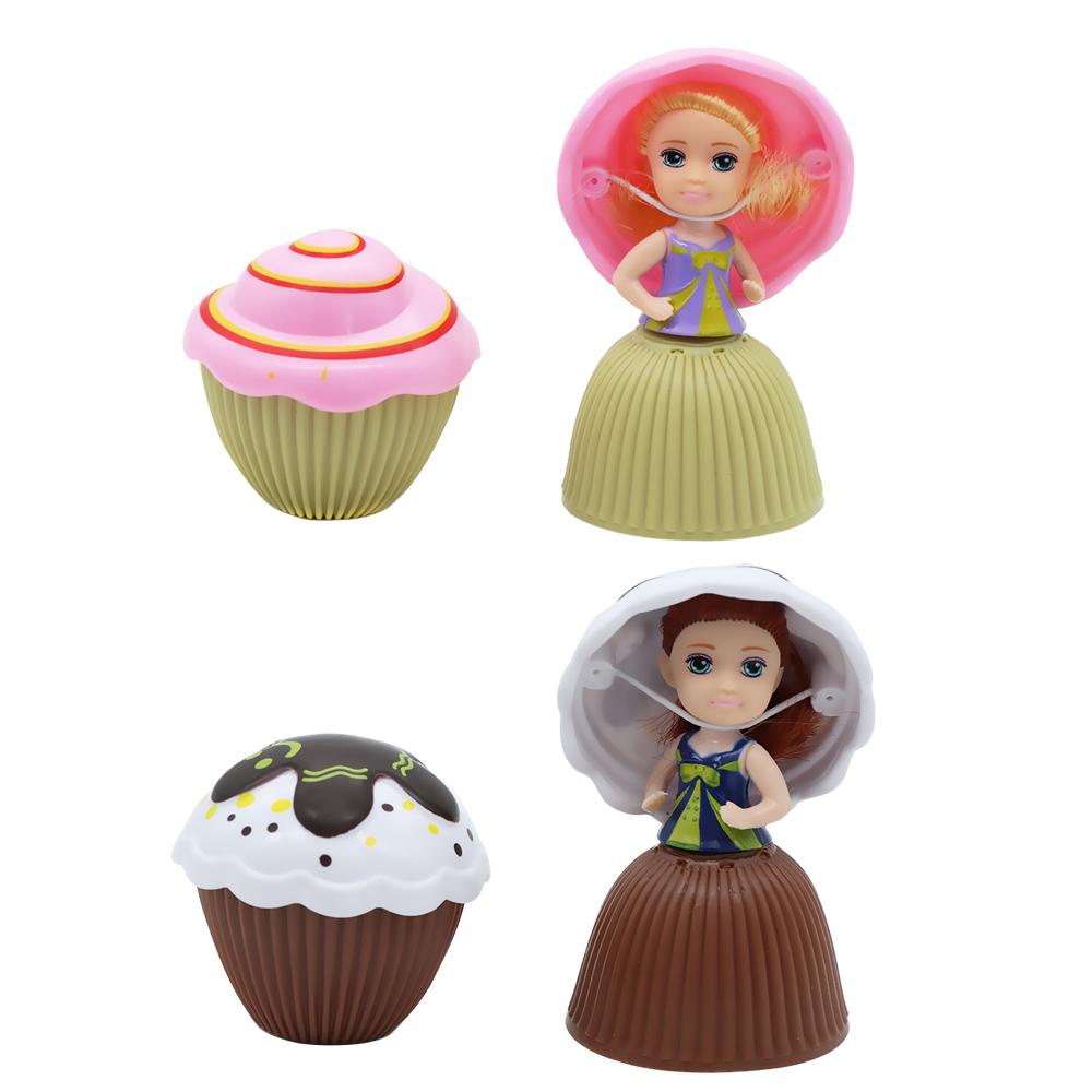Bánh Cupcake Đồ Chơi Mini Họa Tiết Hoạt Hình Dễ Thương Có Mùi Thơm