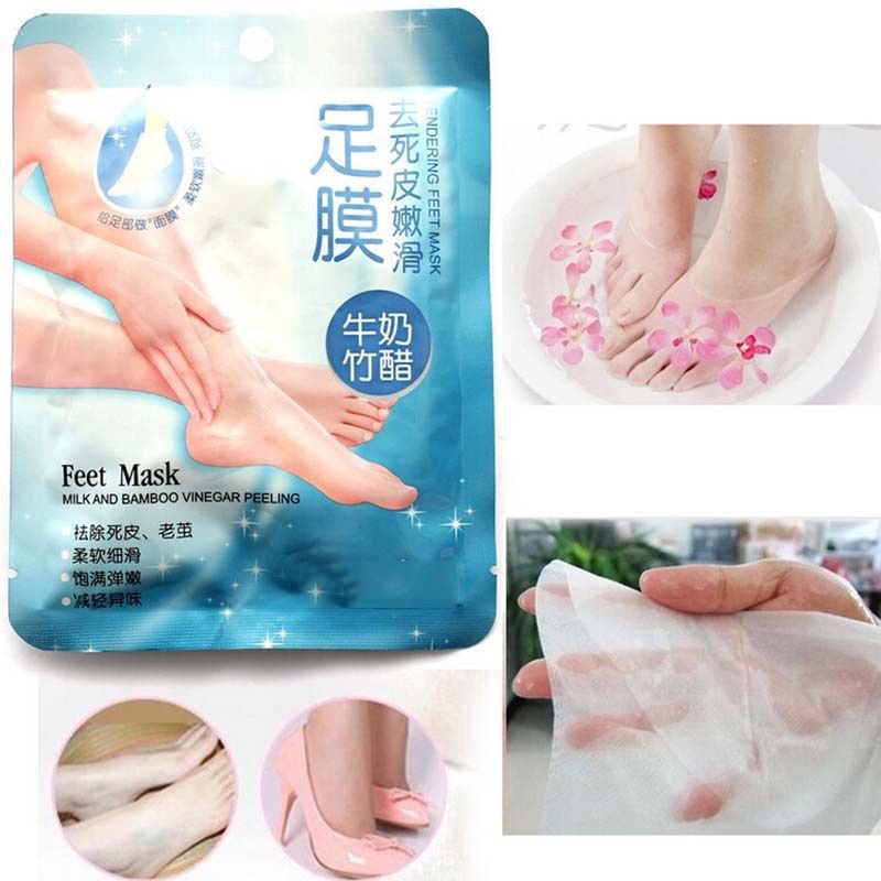[Hàng mới về] Cặp mặt nạ chân thành phần sữa tre giấm