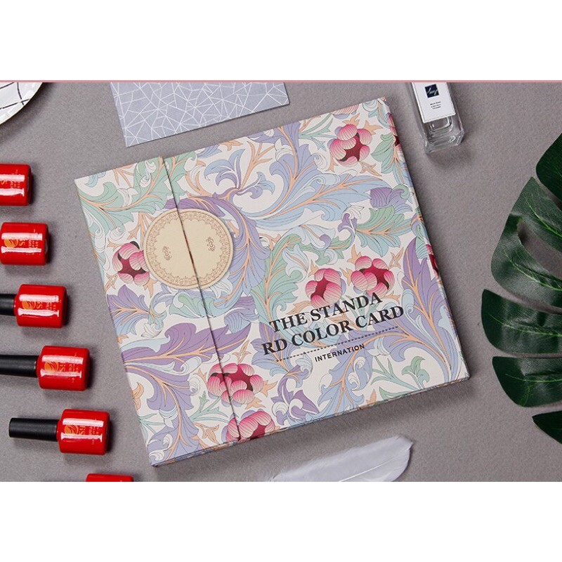 Sổ gắn móng mẫu, bảng màu nail 120 ô