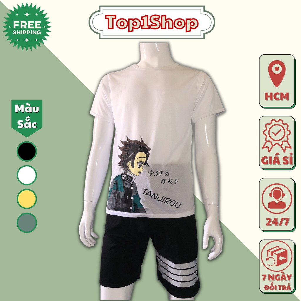 Set Bộ Quần Áo Thể Thao Nam Lưới Mè TANJIROU TOP1SHOP Kèm Ảnh Thật