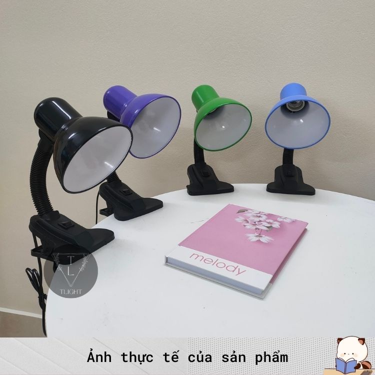 Đèn Học Kẹp Bàn Mini Cho Bé Học Bài Đọc Sách Làm Việc Bóng Led Rạng Đông Chống Cận Thị
