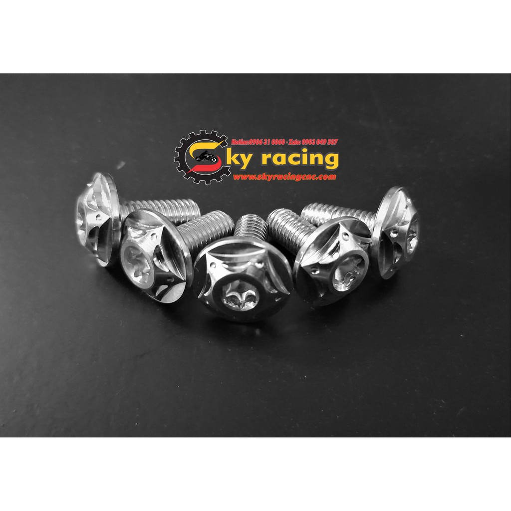 Ốc đĩa Inox 304 dù 5 cạnh NGÔI SAO dành cho Vario 2018