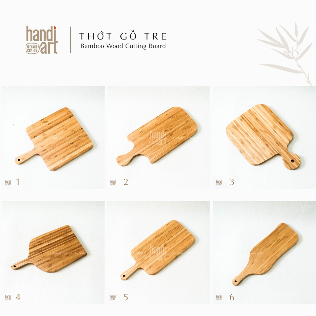 Thớt gỗ tre -Thớt gỗ tre tự nhiên - Bamboo wood cutting board