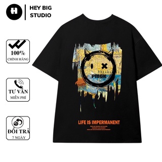 Áo thun tay lỡ PMGK, Áo thun Cotton Premium form rộng Unisex