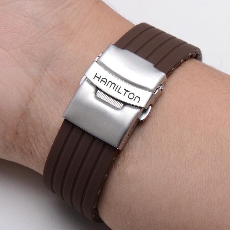 Dây Đeo Đồng Hồ Hamilton Bằng Silicone Mềm Tự Nhiên Chống Thấm Nước