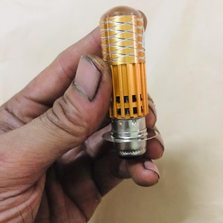 Đèn pha led 2 mầu chân H4
