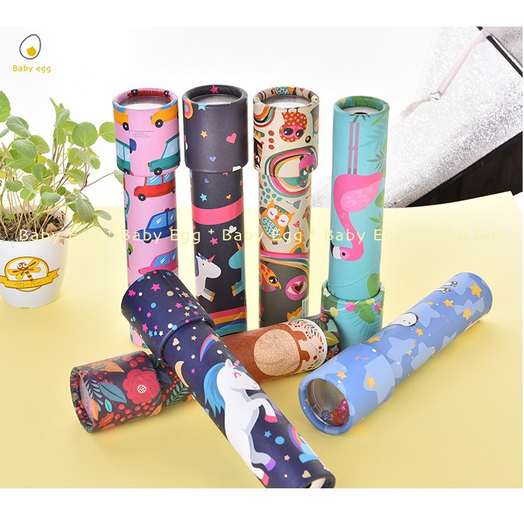 Kính vạn hoa nhiều màu sắc đồ chơi trẻ em thông minh montess cho bé trai gái khám phá 3 4 5 6 7 tuổi baby egg