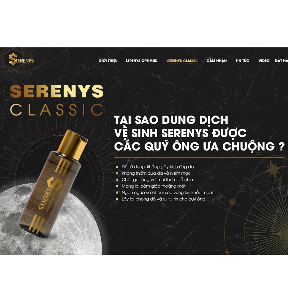 Dung dịch vệ sinh khử mùi vùng kín nam giới SERENYS - 100ml