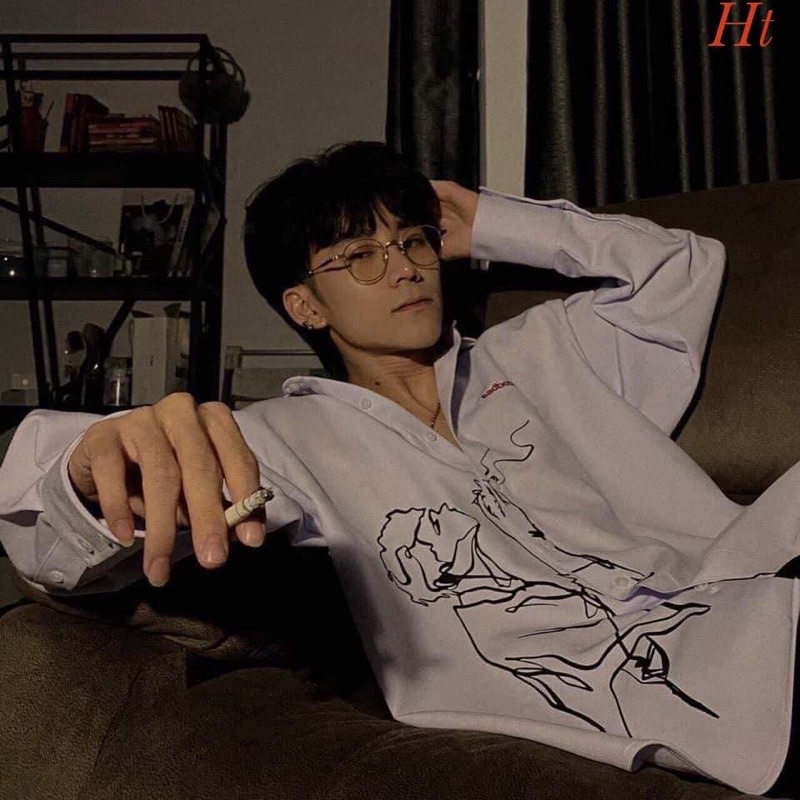 Áo sơ mi sad khói tay dài HT12