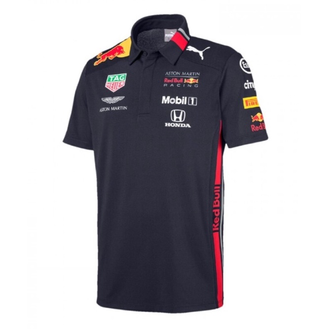 Áo polo Tay Ngắn Mẫu Mới F1 Red Bull Racing Verstappen Max Verstappen Cho Nam