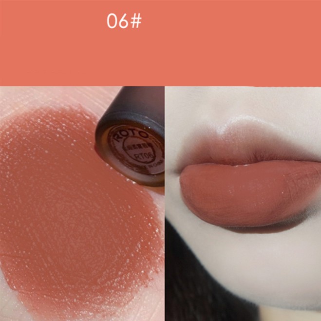 Son kem Roto hổ phách Air Lip Glaze màu nhung Matte