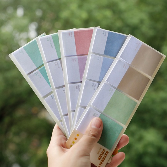 Tập Giấy Ghi Chú Màu Sắc Tinh Khiết Tiện Dụng Cho Văn Phòng / Trường Học