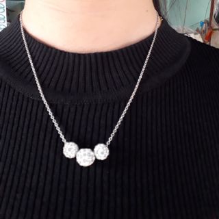 Dây chuyền 3 hột đính đá